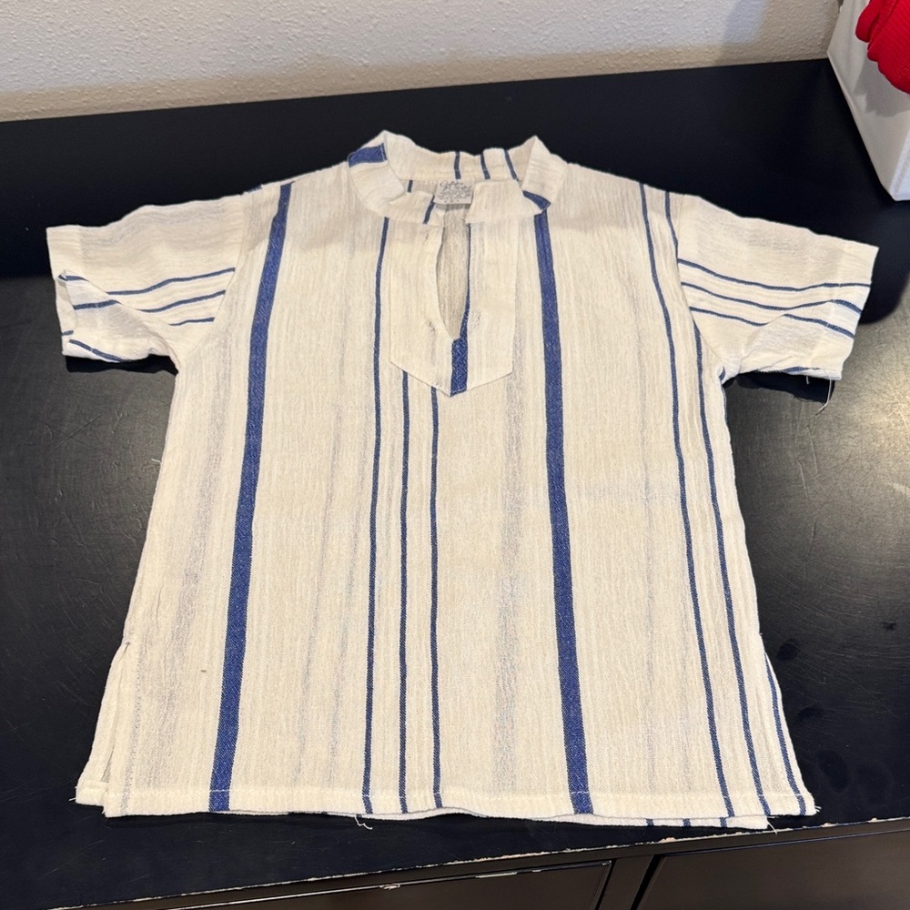 Collection B Blue and White Striped Shirt